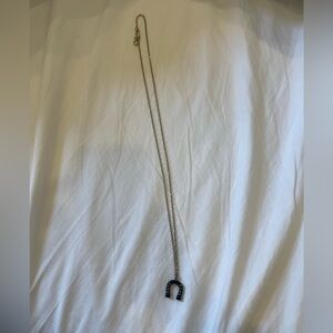 J. Crew Horseshoe Charm Necklace on Long Chain